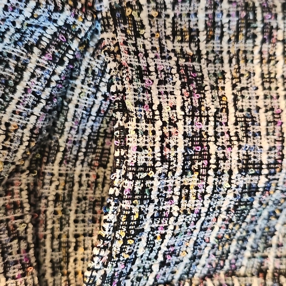 Belle by Kim Gravel Multicolor Tweed Stretch Blazer - Picture 9 of 12